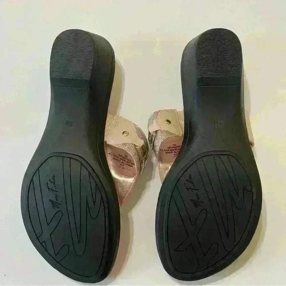 Marc Fisher Women's Amina2 Rose Glitter Thong Sandals Size 7 Outdoor Spring - Picture 3 of 6